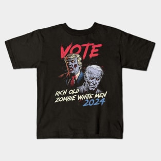 VOTE Zombie Trump & Biden 2024 Kids T-Shirt